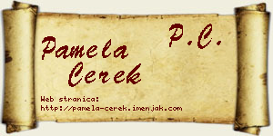 Pamela Čerek vizit kartica